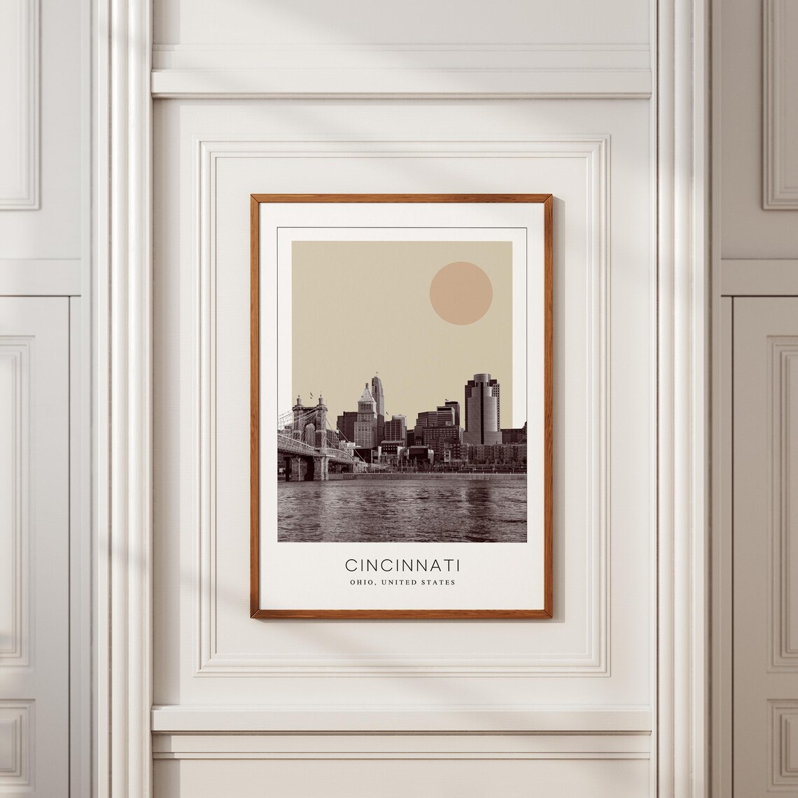 Cincinnati Ohio Minimalist Travel Poster, USA - Image 2
