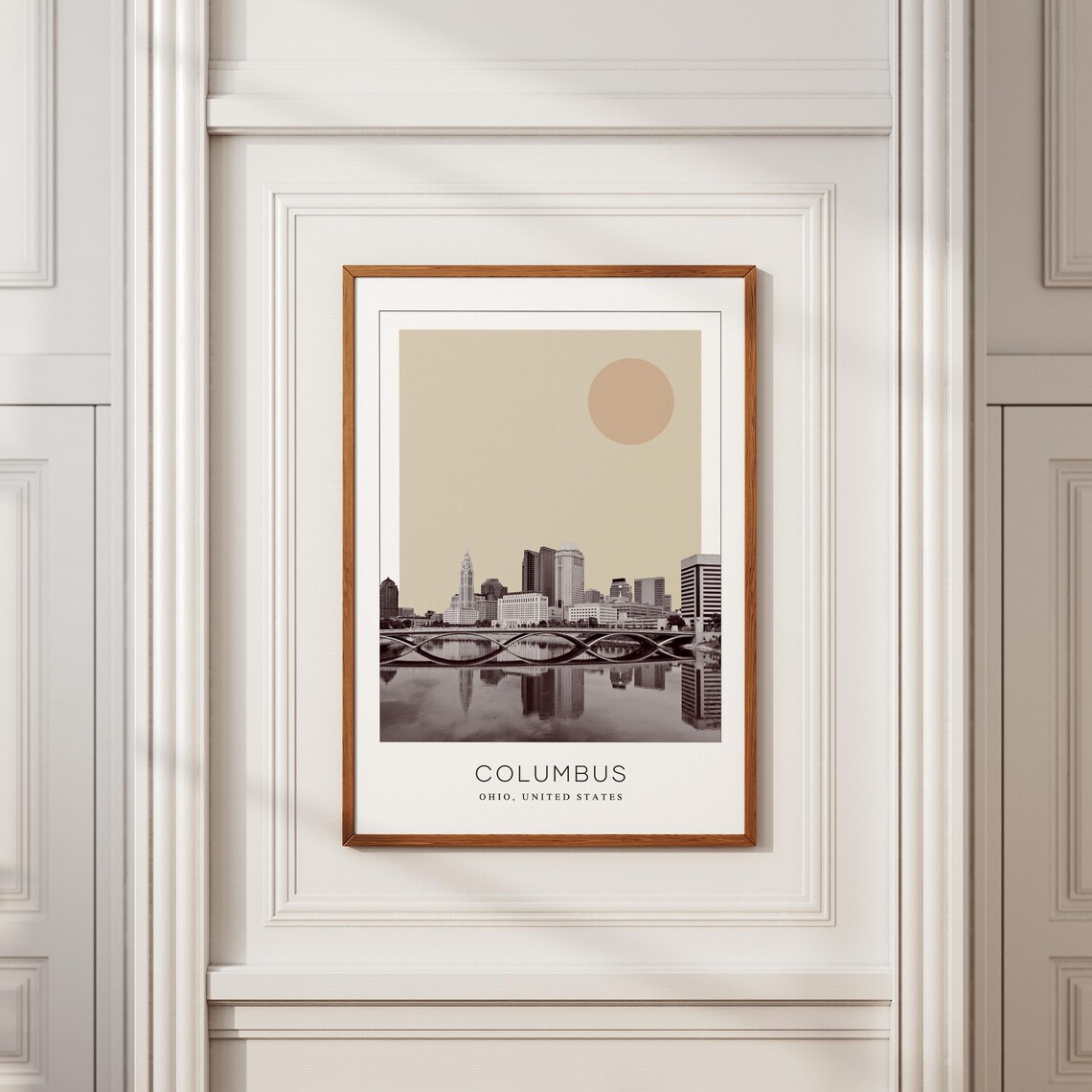 Columbus Travel Poster, Minimalist Ohio Art Print - Image 2