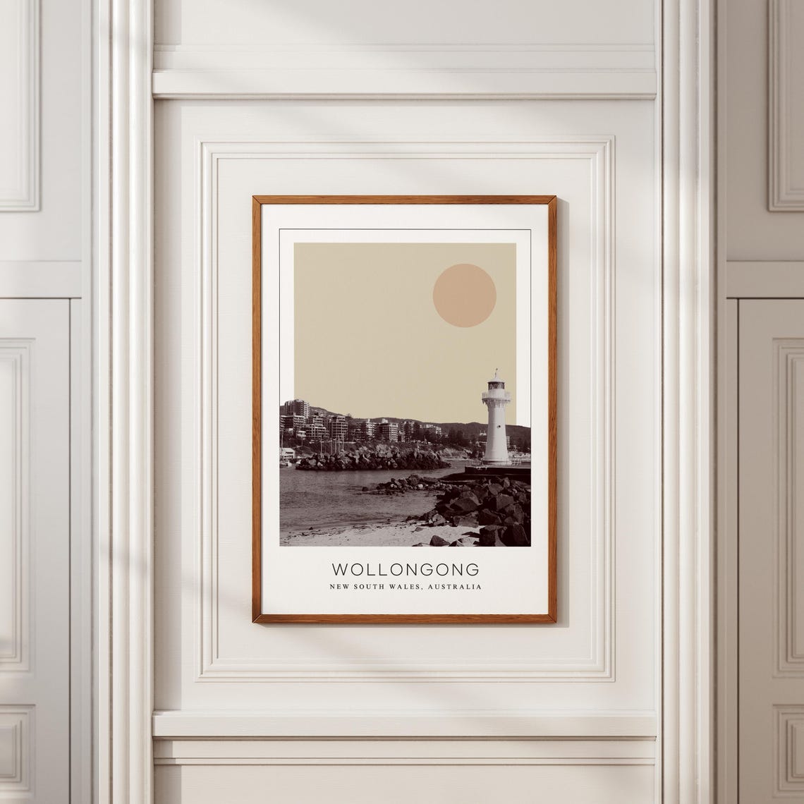 Wollongong Poster Print Wollongong Travel Poster Wollongong Minimalistic Wall Art Wollongong New South Wales Australia - Image 2