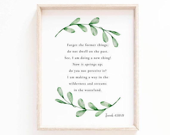 Isaiah 43:18-19 - Botanical Scripture