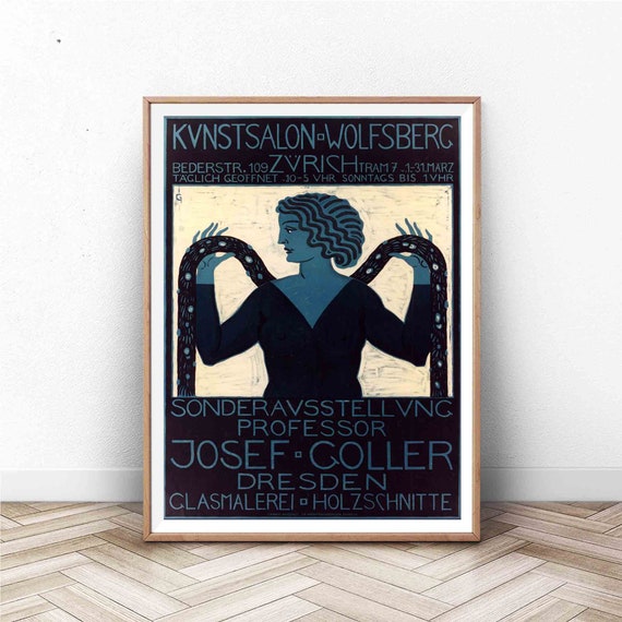Exhibition Poster Museum Poster Vintage Poster A Vintage Art Museum Exhibition Poster For Swiss Artwork