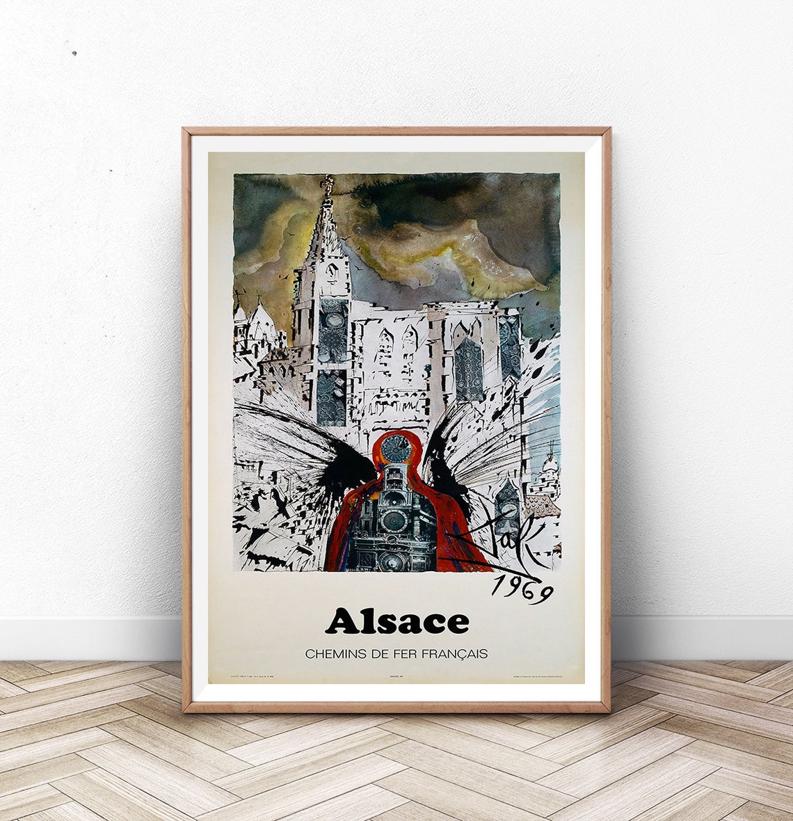 France Travel Poster Alsace Print Paris Wall Art French Riviera Print France Print Mid Century Wall Art Modern Wall Art