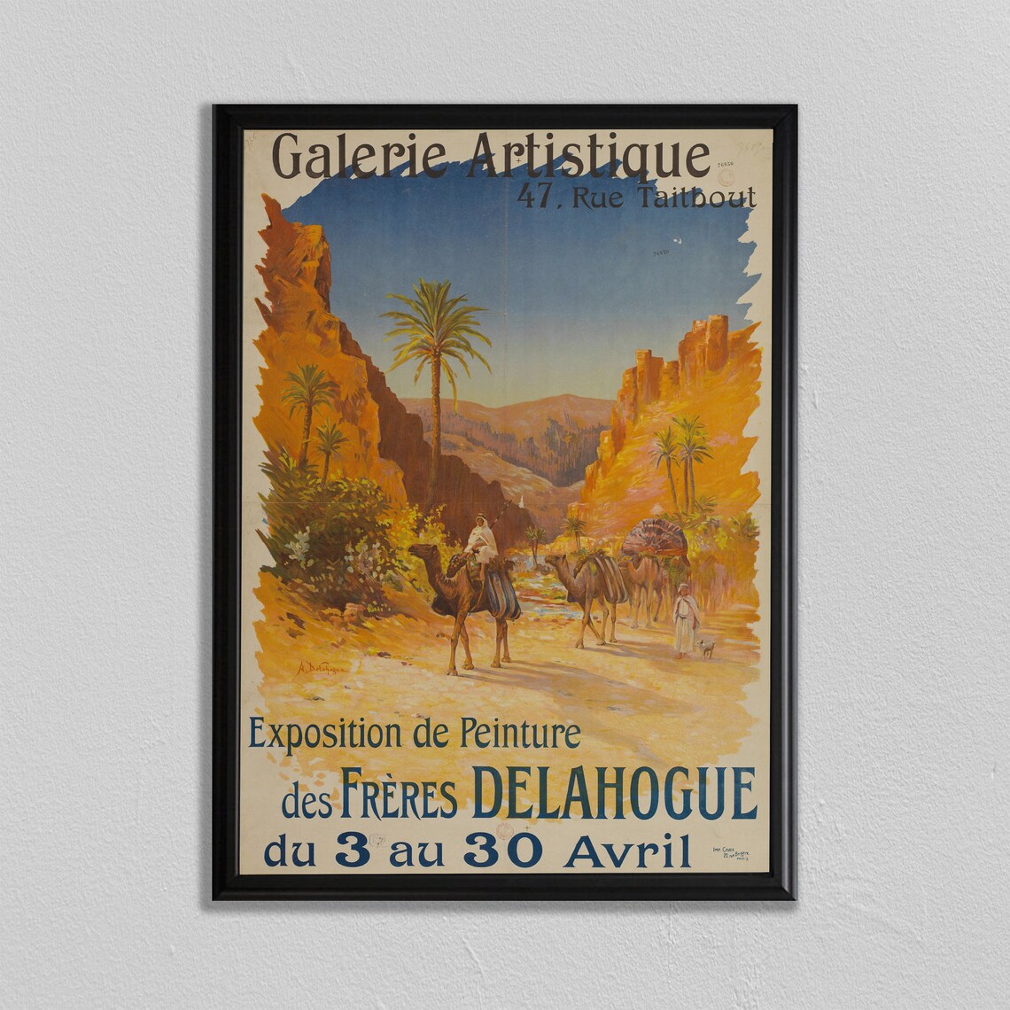 Egypt Vintage Travel Poster, Cairo Wall Art Print