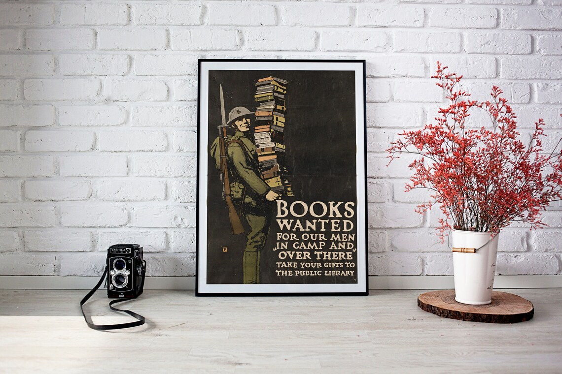 World War I Vintage Poster, Teacher Wall Art Print - Image 2