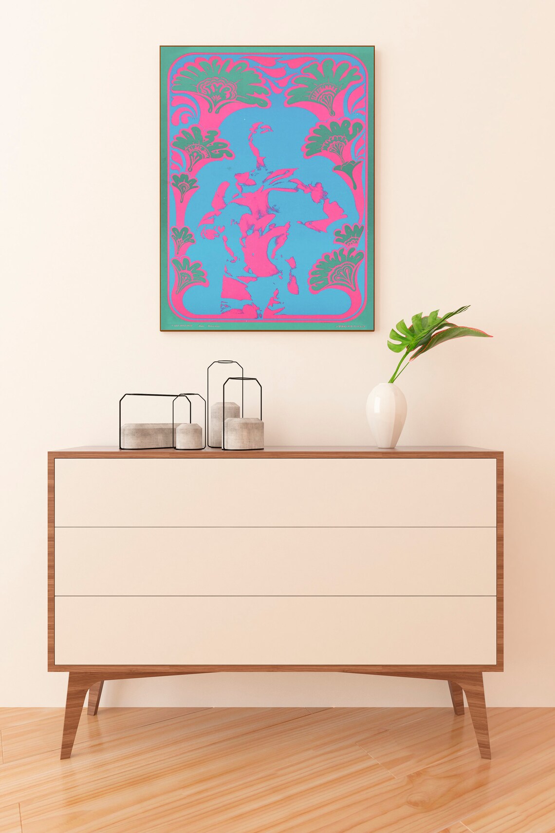 Psychedelic Concert Poster, Trippy Cannabis Art Print - Image 2