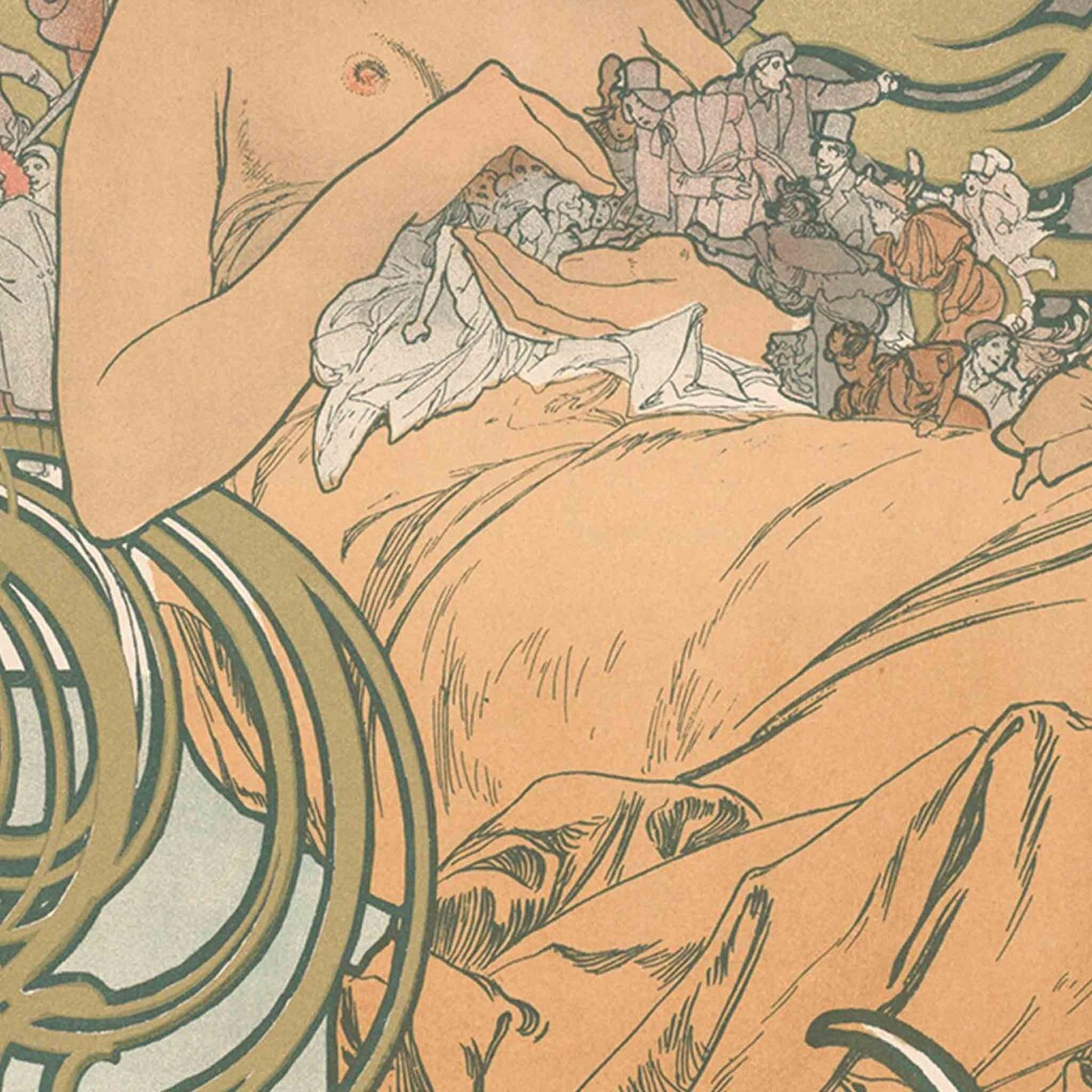 Alphonse Mucha, Art Nouveau Vintage Poster - Image 2