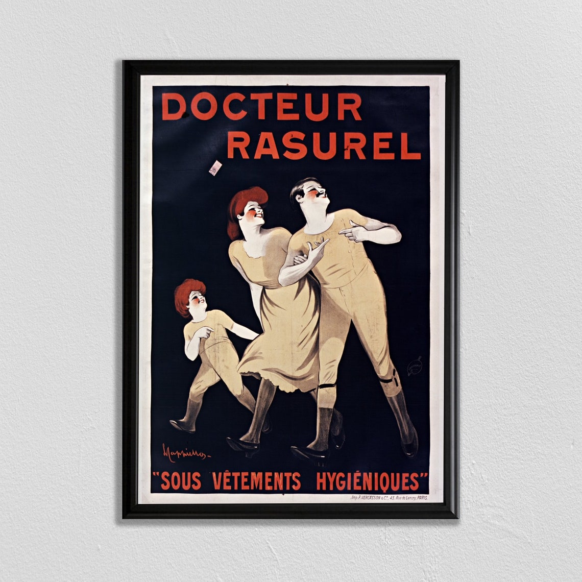 Paris Wall Art Vintage French Poster Leonetto Cappiello Docteur Rasurel Vintage Advertisement Literary Poster Food And Drink Print