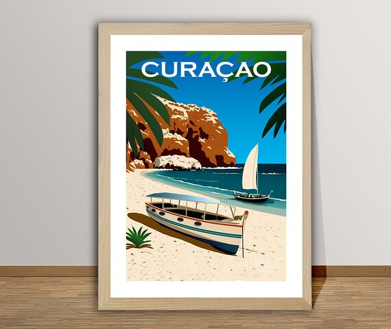 Curaçao Southern Caribbean Travel Poster
