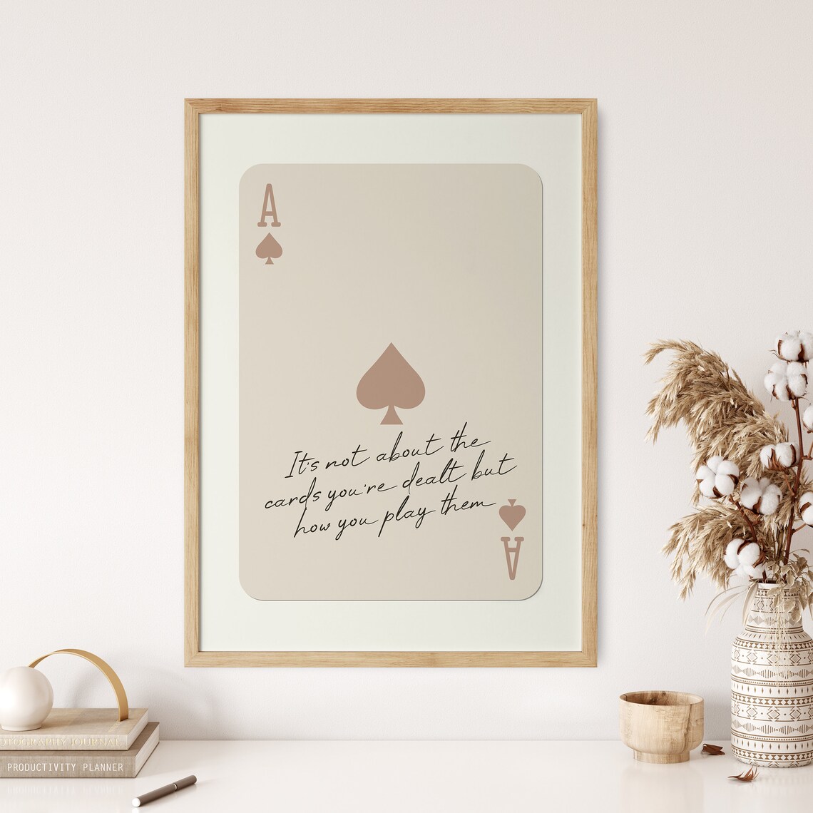 Ace Of Spades Retro Playing Card Art Print - Image 3