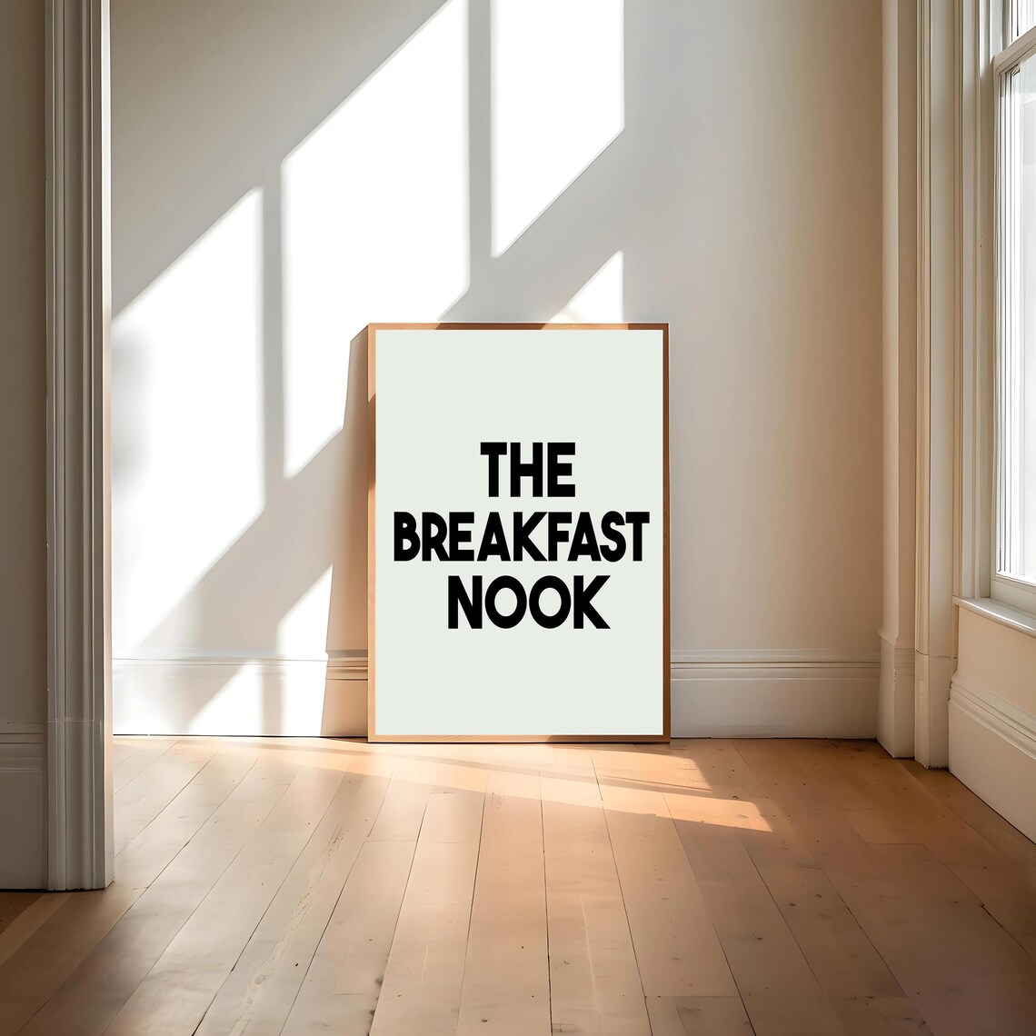 The Breakfast Nook Retro Neutral Kitchen Decor Poster - Image 4