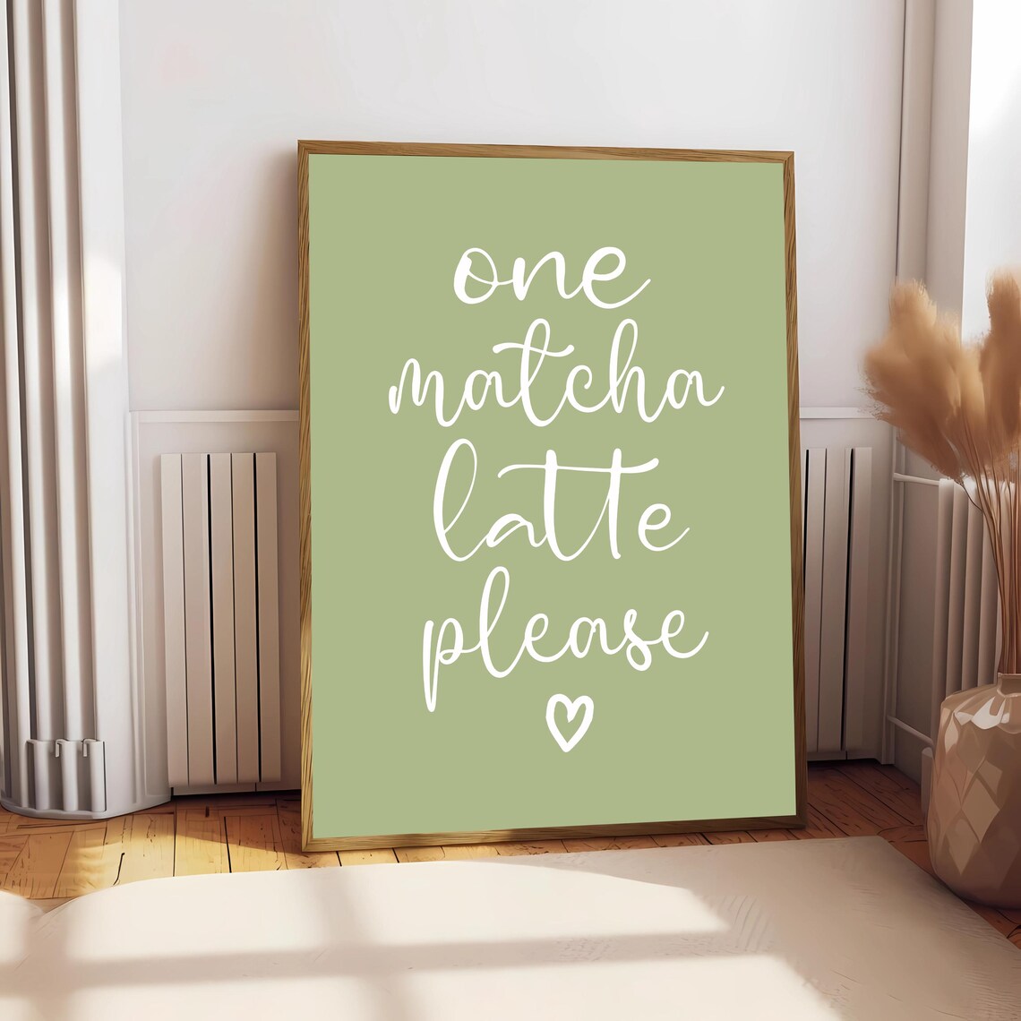One Matcha Latte Please, Retro Sage Green Tea - Image 2