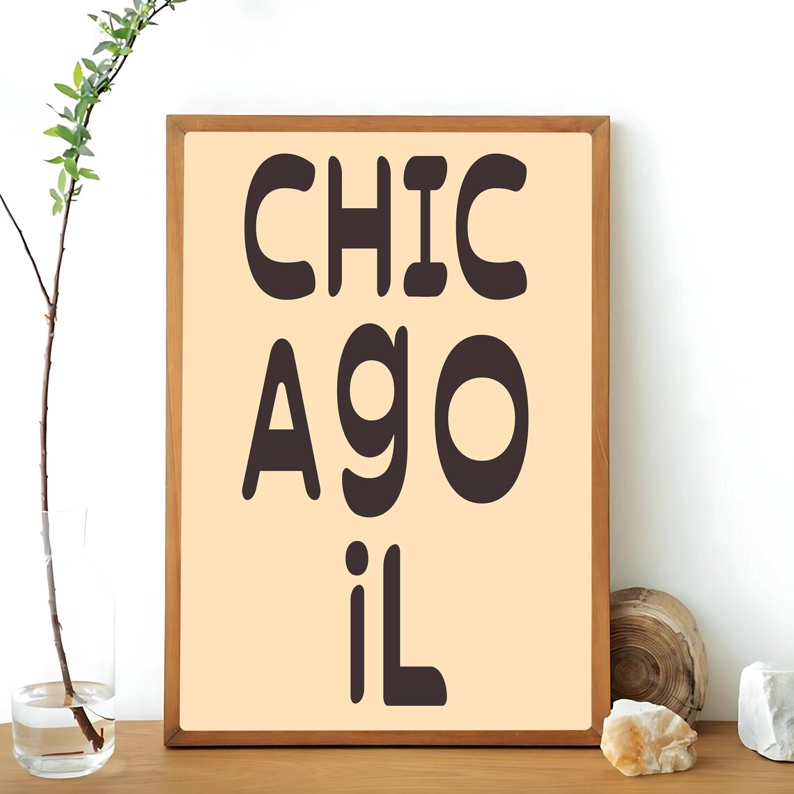 Chicago Vintage Athletic Typography Poster - Image 3