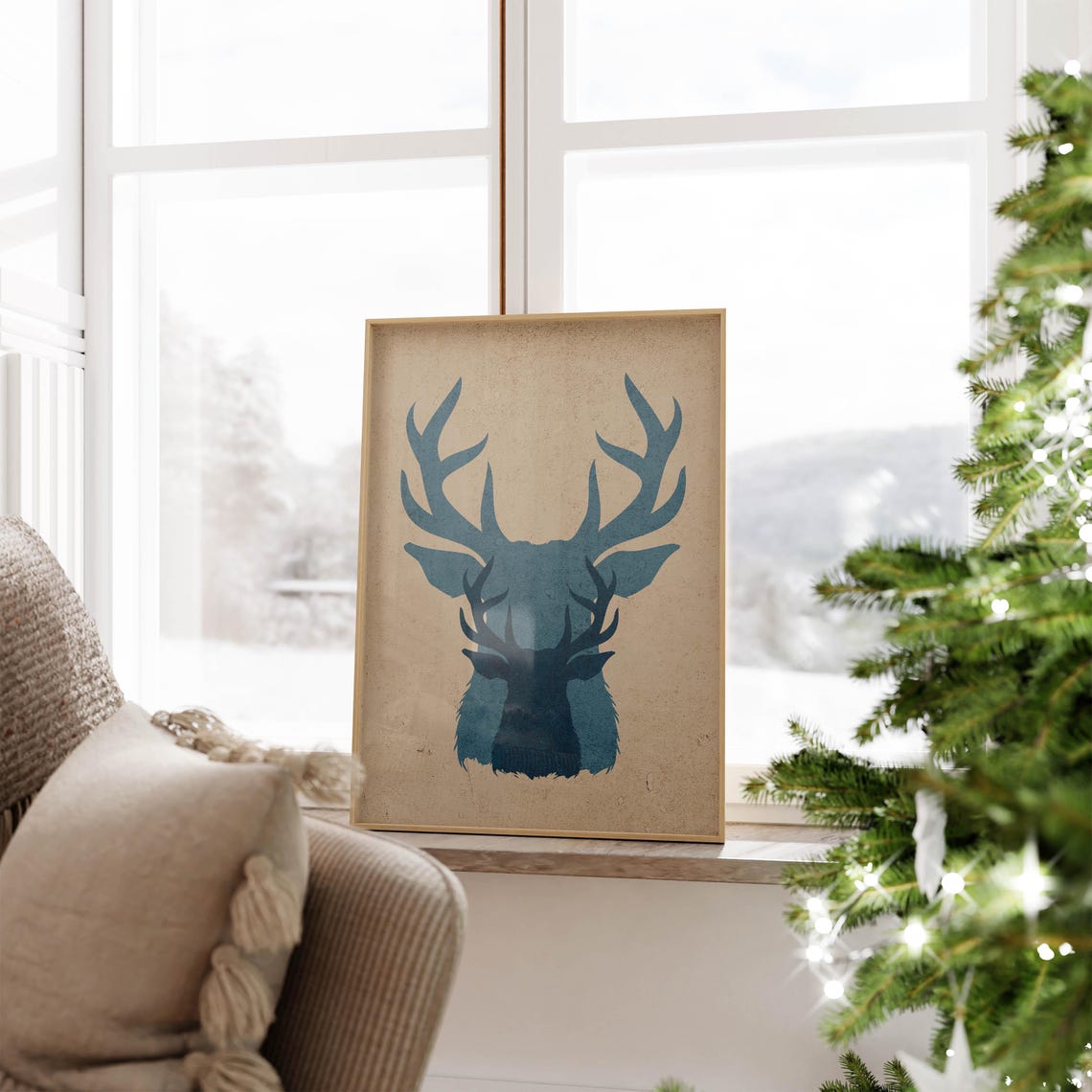 Vintage Style Stag Poster - Image 4