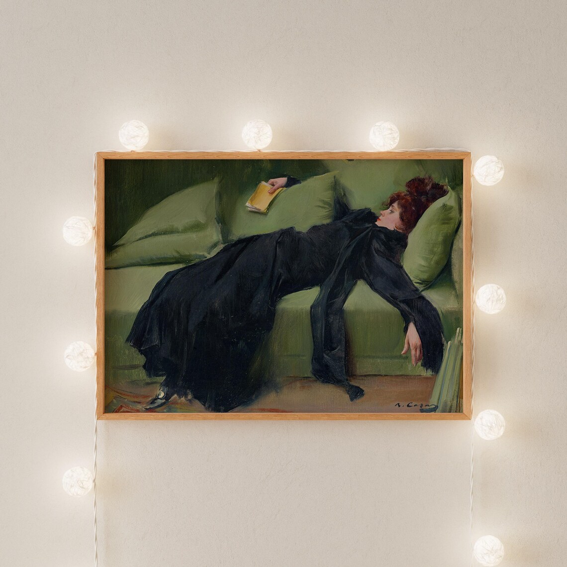 Ramon Casas Decadent Young Woman After the Dance Vintage Portrait Poster - Image 4