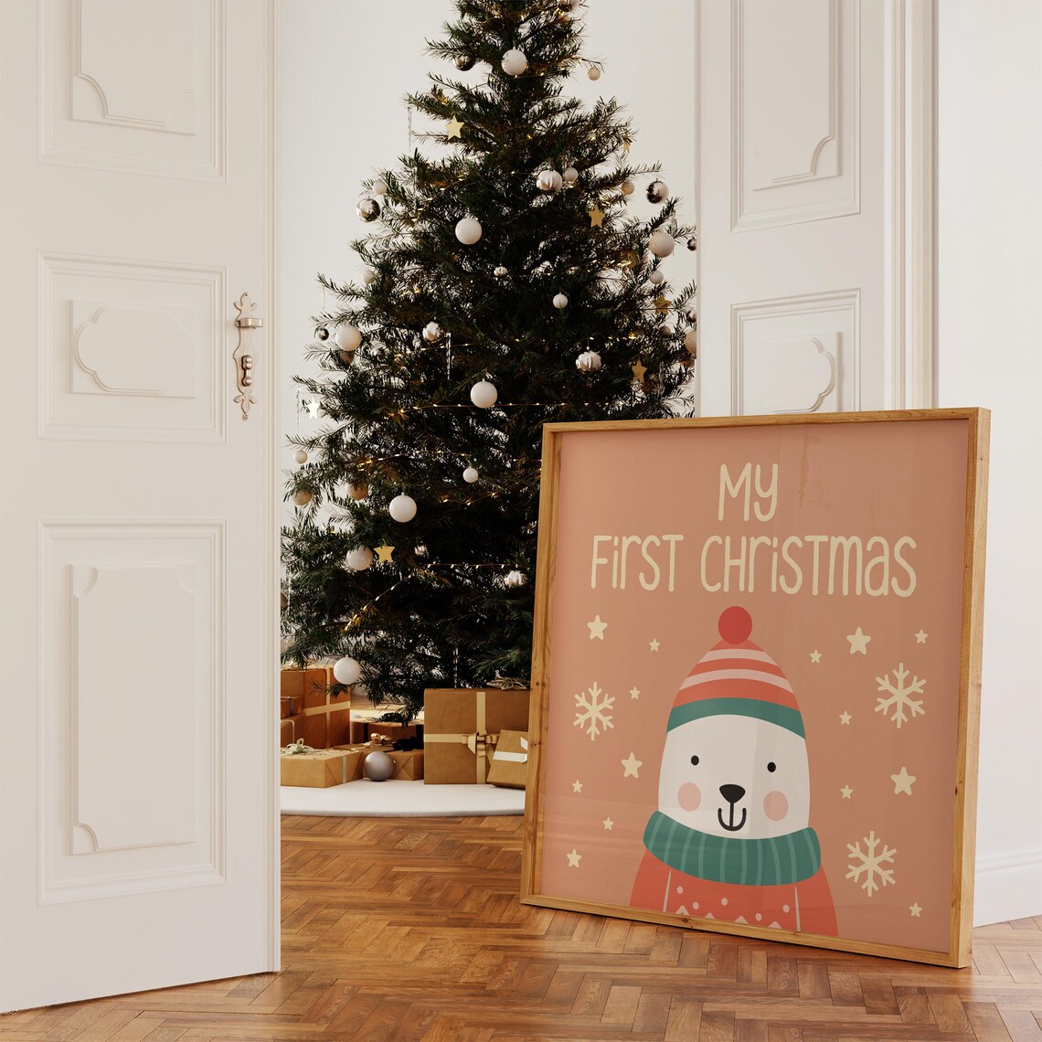 My First Christmas Nursery Decor, Holiday Print - Image 2