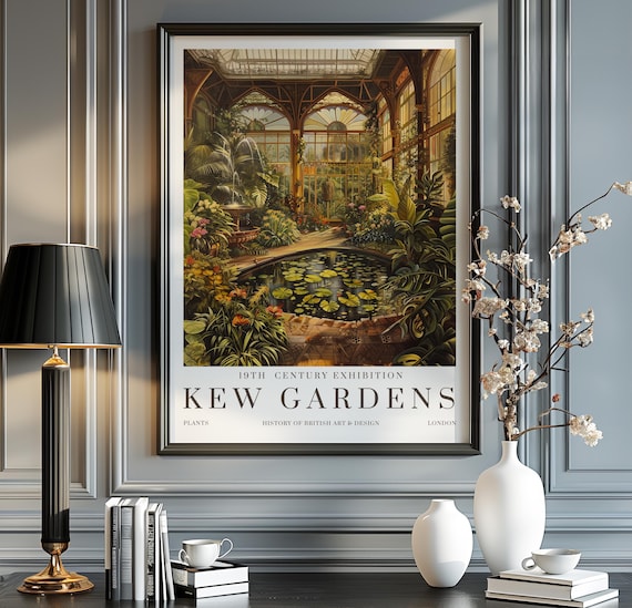 William Morris Print, Kew Gardens London Vintage Poster