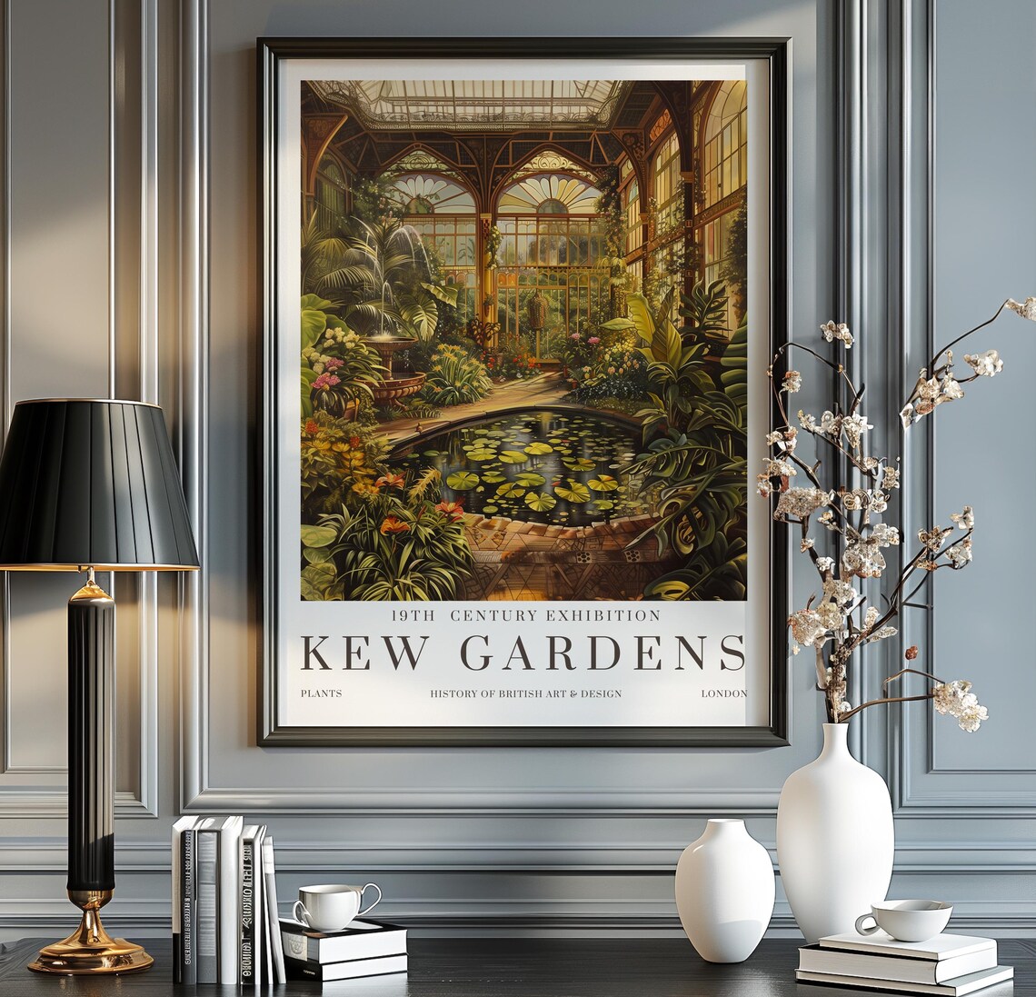 William Morris Print, Kew Gardens London Vintage Poster