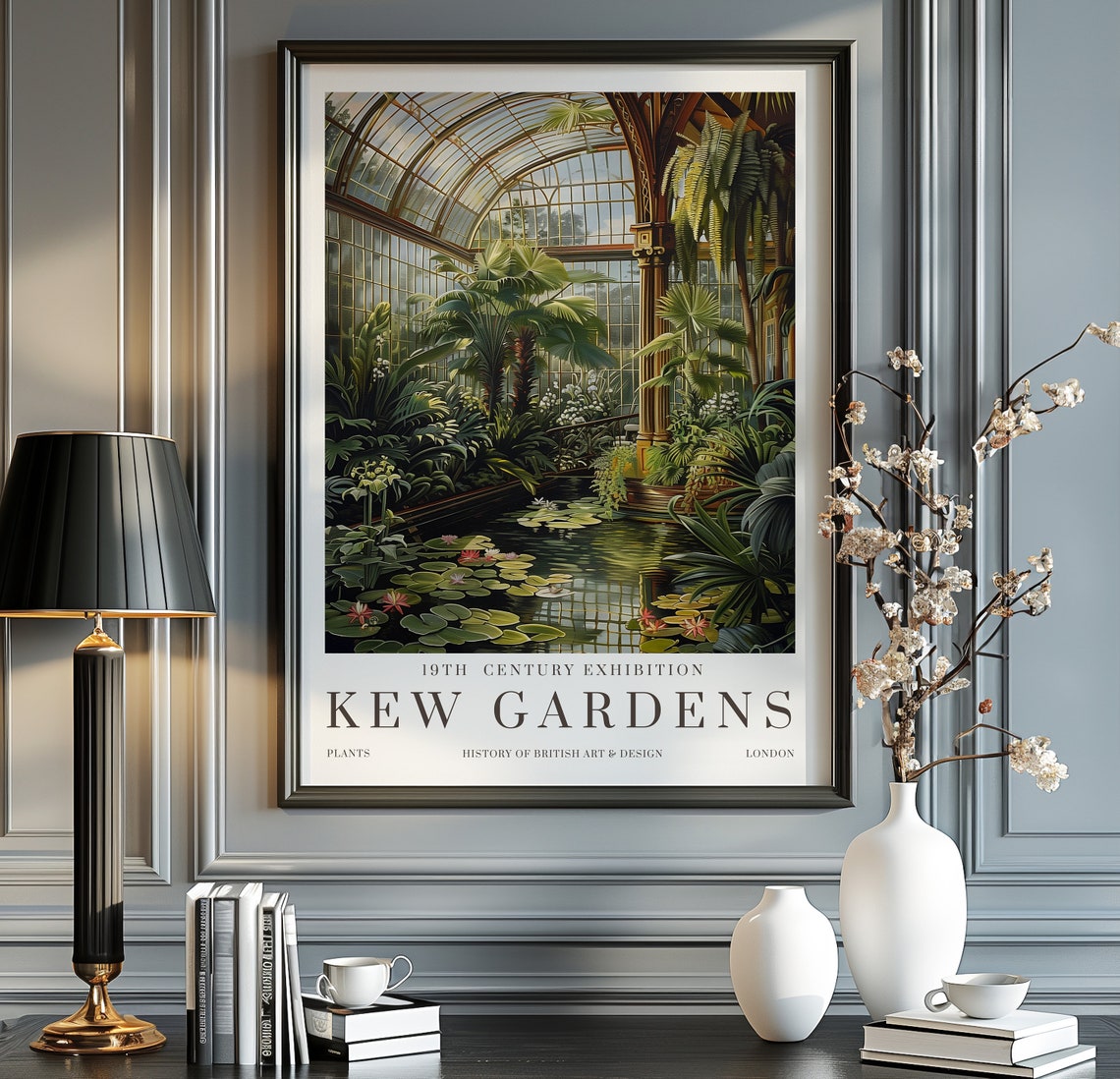 William Morris Print Kew Gardens London Poster Vintage Wall Art Floral
