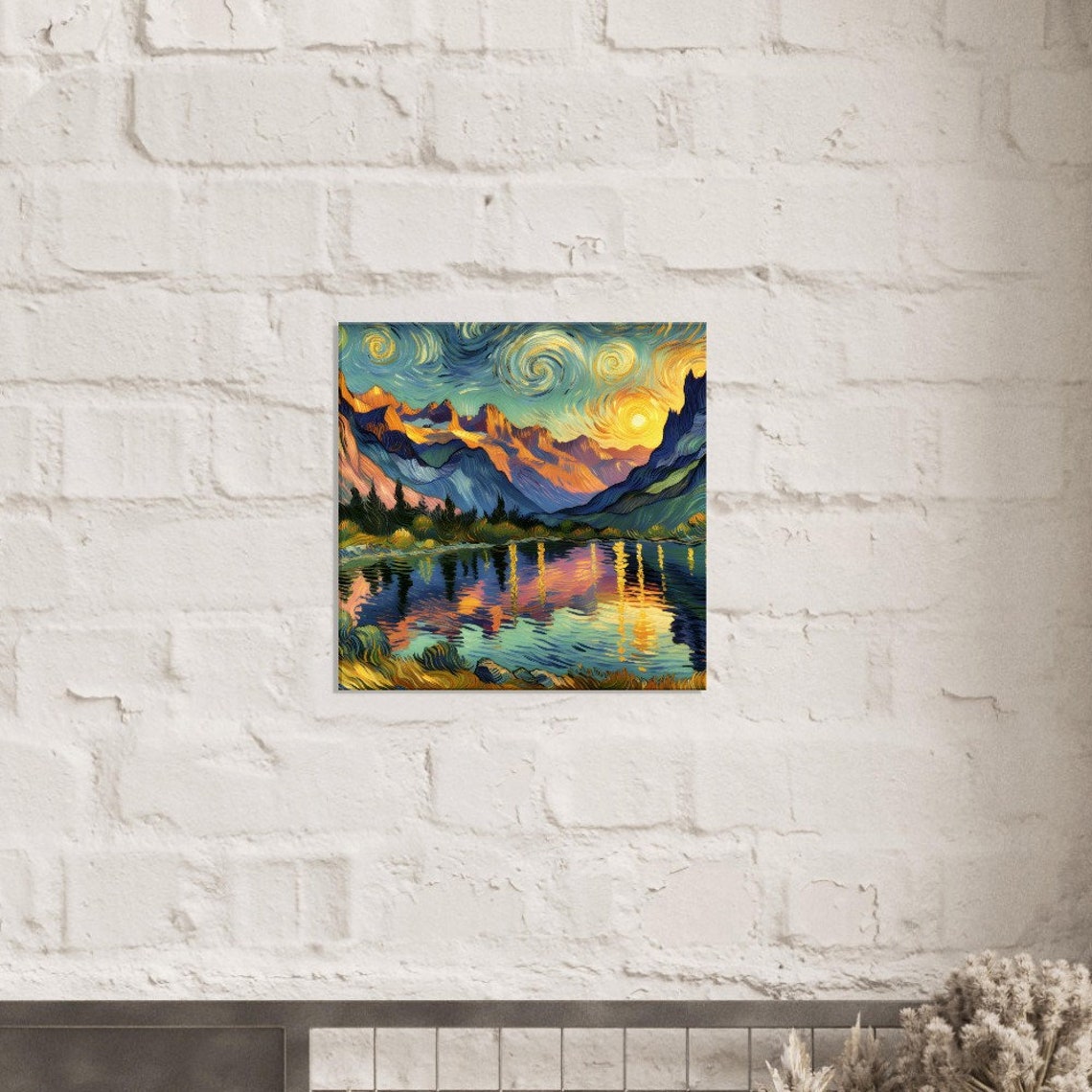 Van Gogh Inspired Dawns Tranquility Oil Painting Print Impressionism Living Roombedroom Wall Prints Housewarming Gift - Image 2