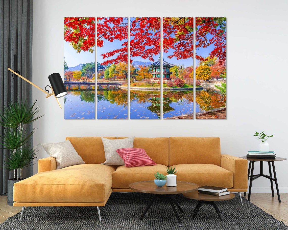 Colorful Gyeongbokgung Palace In Seoul Wall Art South Korea Print Art On Seoul Landscape On Seoul Photo For Home Decor - Image 4