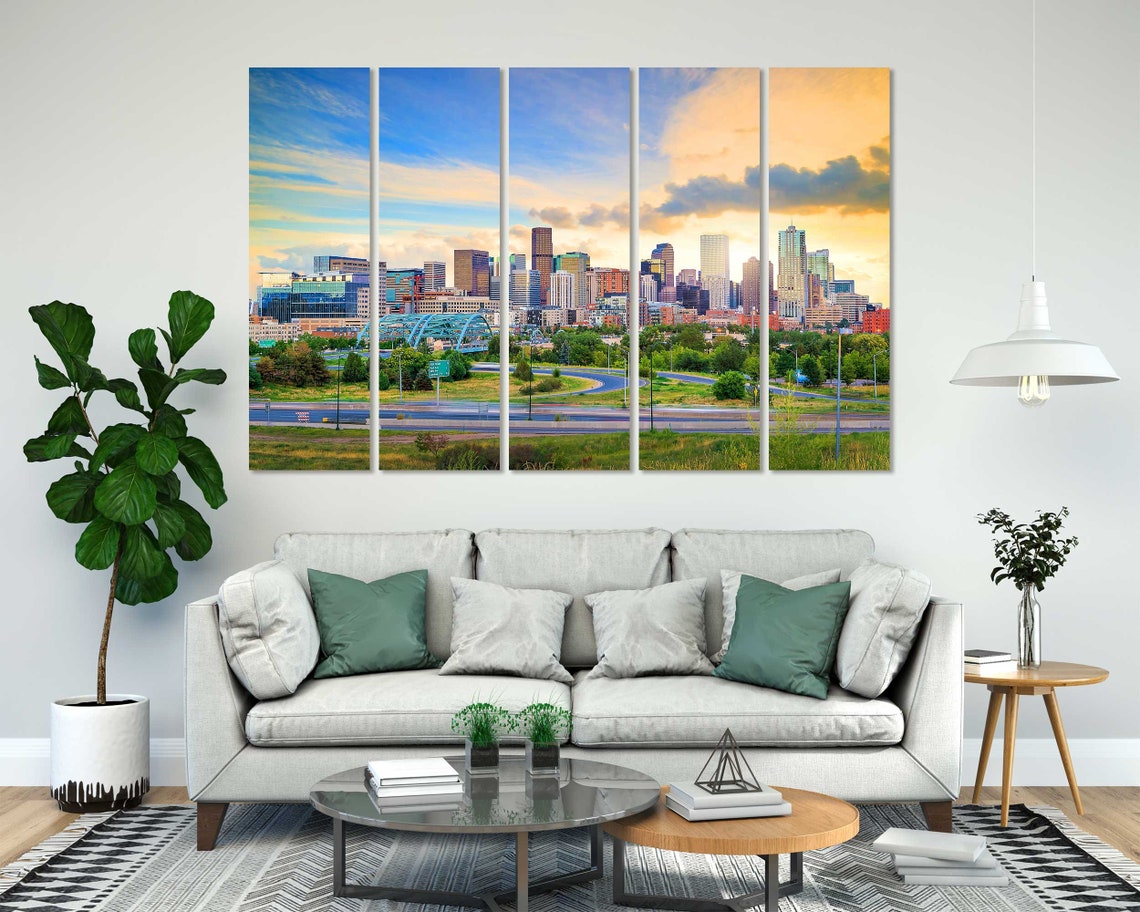 Denver Colorado Skyline Sunset Highway Golden Downtown View Poster - Image 8