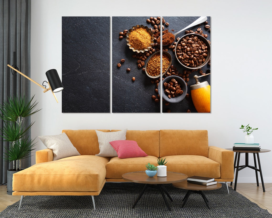 Coffee Decor For Wall Coffee Beans Print Art On Coffee Contemporary Wall Art Original Decor For Kitchen Coffee Popular Art - Image 4