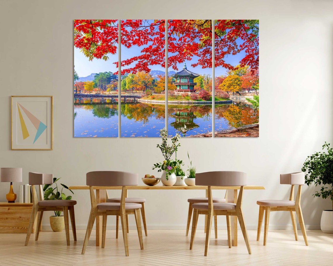 Colorful Gyeongbokgung Palace In Seoul Wall Art South Korea Print Art On Seoul Landscape On Seoul Photo For Home Decor - Image 5