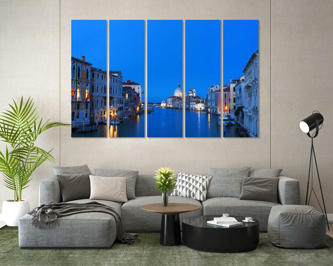 Venice Grand Canal at Blue Hour with Santa Maria della Salute Poster - Image 7