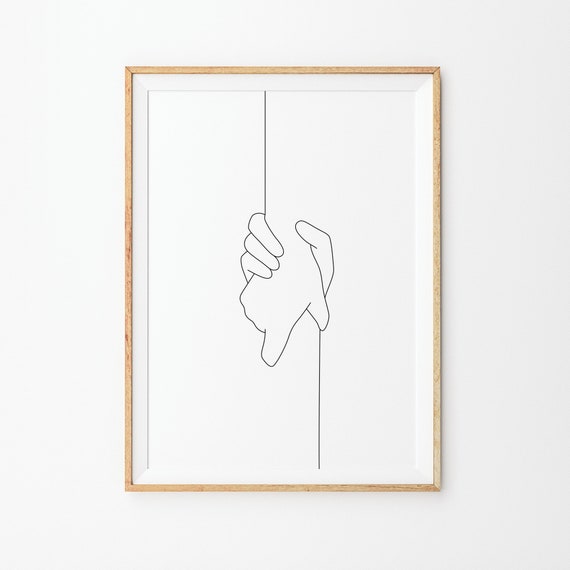 Holding Hands Line Art Prints Line Art Poster Line Prints Minimal Holding Hands Poster Black White Line Art Hand Drawing