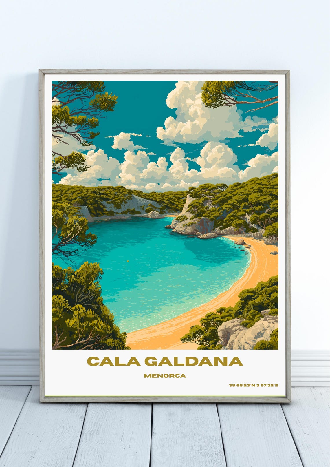 Menorca Travel Print Spain Poster Art Home Decor Gift Lovers Lover Wall