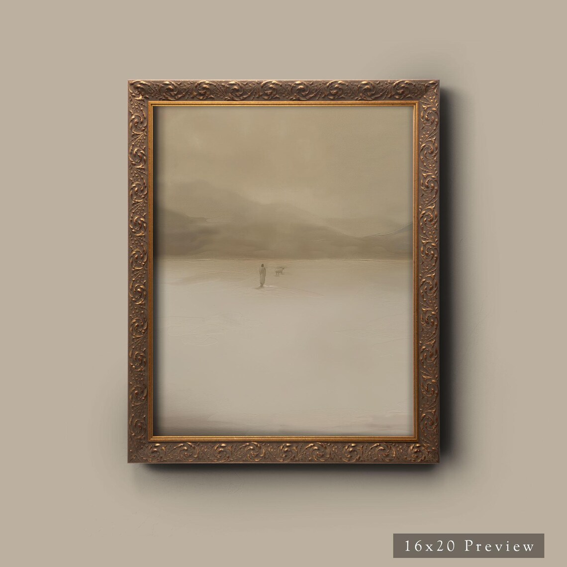 Jesus Shepherd Leaves the 99 Minimalist Art Print - Image 5
