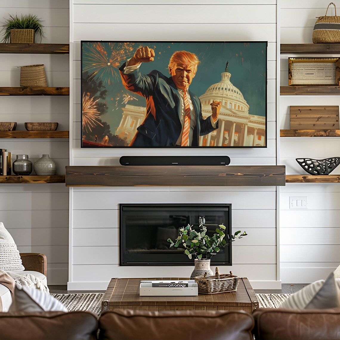 New Year 2025 Trump Celebratory Art New Years Frame Tv Art Frame Tv Art New Years Trump Donald Trump Frame Tv Art T810 - Image 2