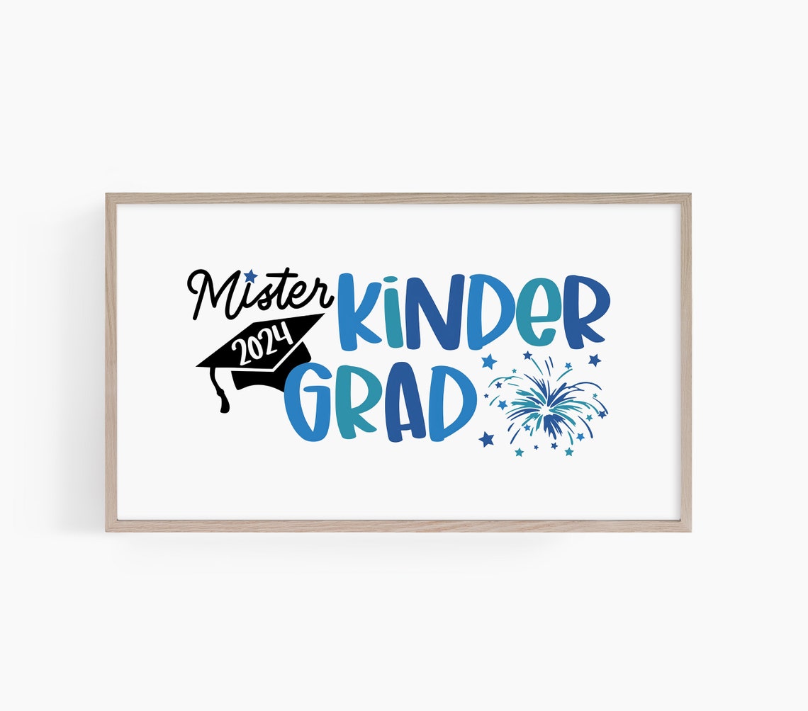 Mister 2024 Kinder Grad Graduation Celebration White Art Poster