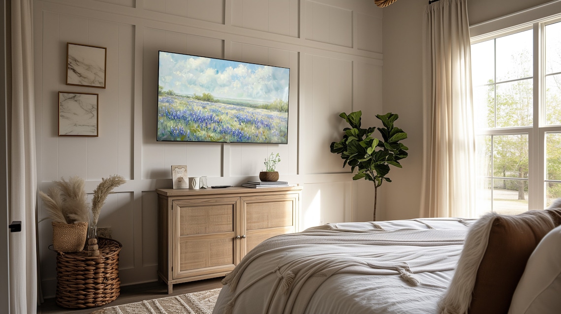 Bluebonnets Painting, Texas Wildflower Art Print - Image 2