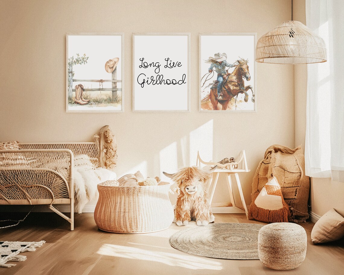 Long Live Girlhood Horse Art Print, Country Decor - Image 2