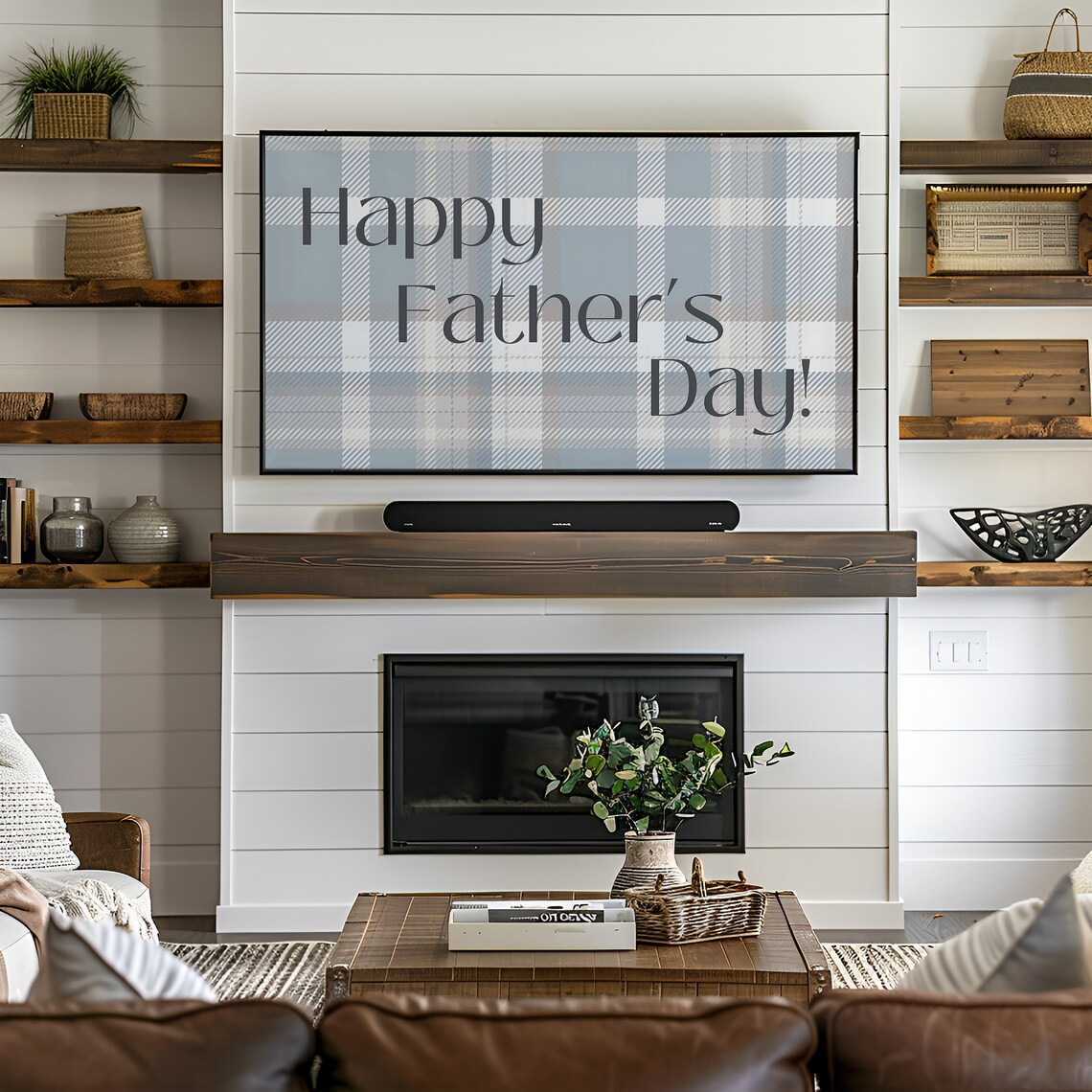 Happy Fathers Day Frame TV Art, Dad Gift Print - Image 3