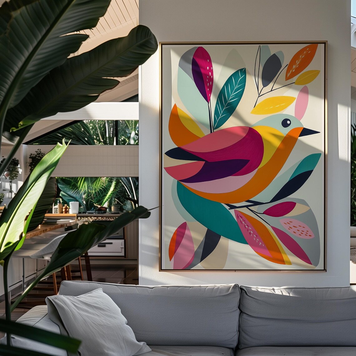 Abstract Bird, Modern Whimsical Home Decor - Image 3