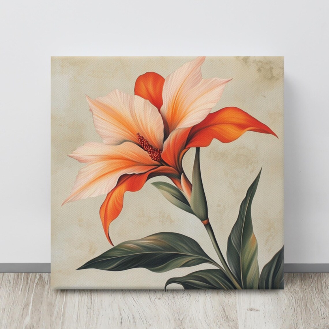 Tropical Plant Print Large Painting Print Plant Wall Art Plant Art Tropical Painting Large Wall Art Bedroom Wall Art