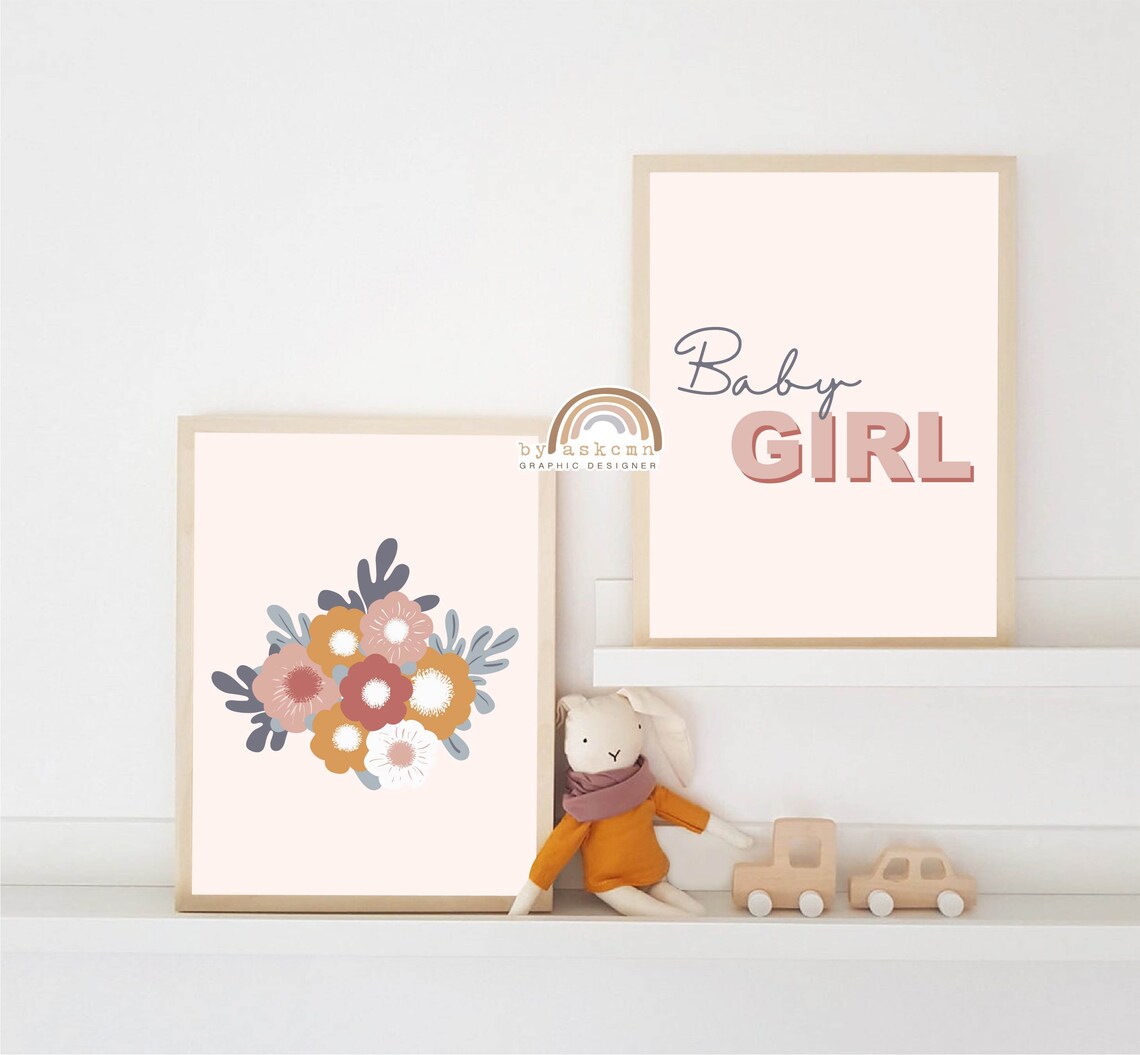 Baby Room Poster Nursery Wall Art Rainbow Boho Nursery Print Boho Wall Art Quote Poster Baby Girl Nursery Decor - Image 6