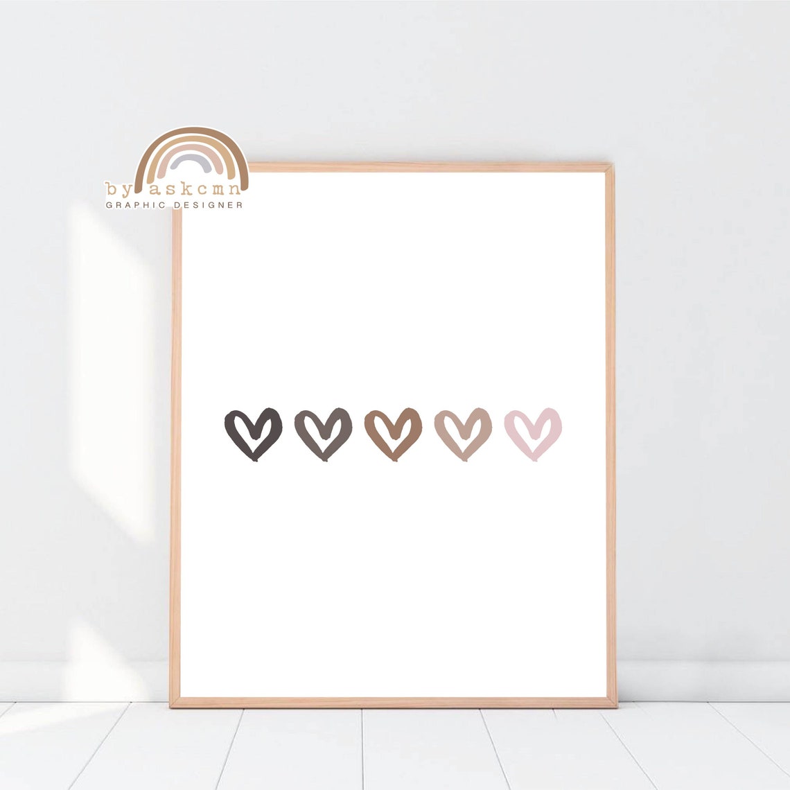 Black Lives Matter Print Vote Heart Boho Nursery Print Baby Room Decor Pastel Heart Baby Room Poster Living Room Art Print - Image 3