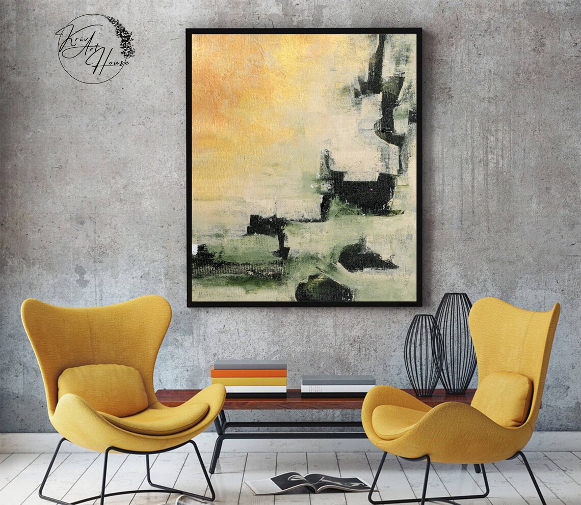 Abstract Acrylic Painting, Modern Wall Art Print - Image 2