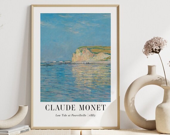 Claude Monet Wall Art Beach Print Landscape Print Wall Art Monet Poster Seascape Art Print Vintage Art