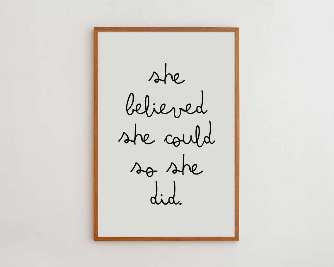 Feminist Art Print, Girl Power Typography