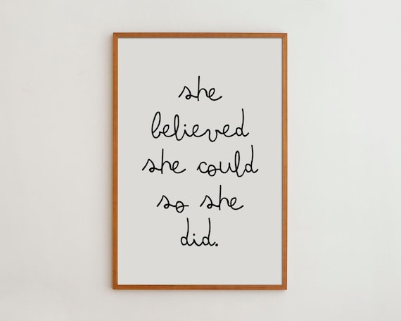 Feminist Art Print, Girl Power Typography