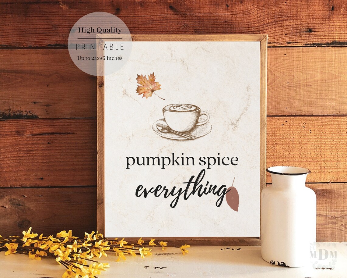 Pumpkin Spice Everything Sign, Fall Farmhouse Decor - Image 4