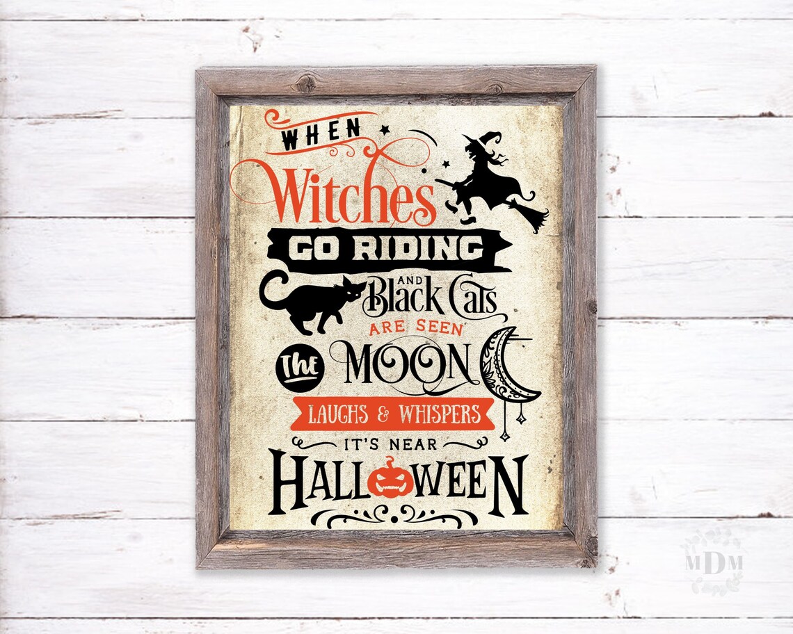 Halloween Book Page Print, Vintage Halloween Decor - Image 5