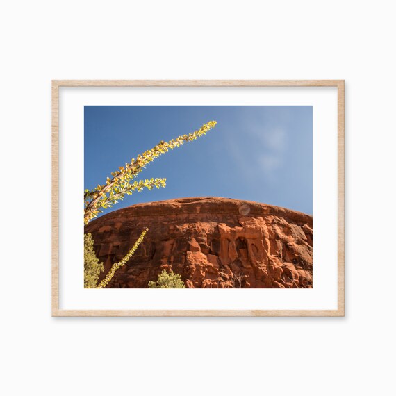 Arizona Desert Print Bell Rock Southwestern Wall Art Desert Landscape Print Wall Art Vortex Energy Poster Desert Photography
