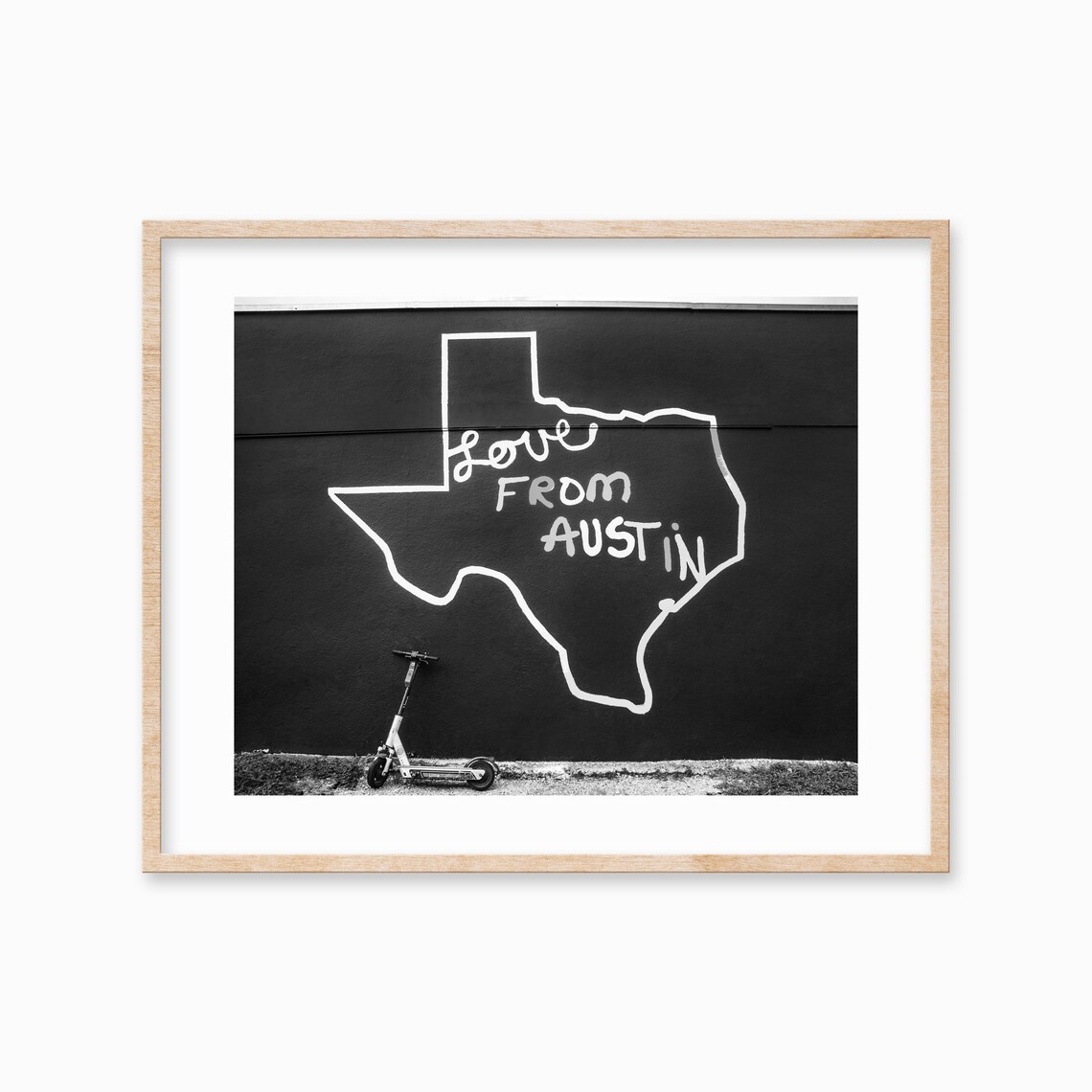 Austin TX Travel Poster, Texas Wall Art Print