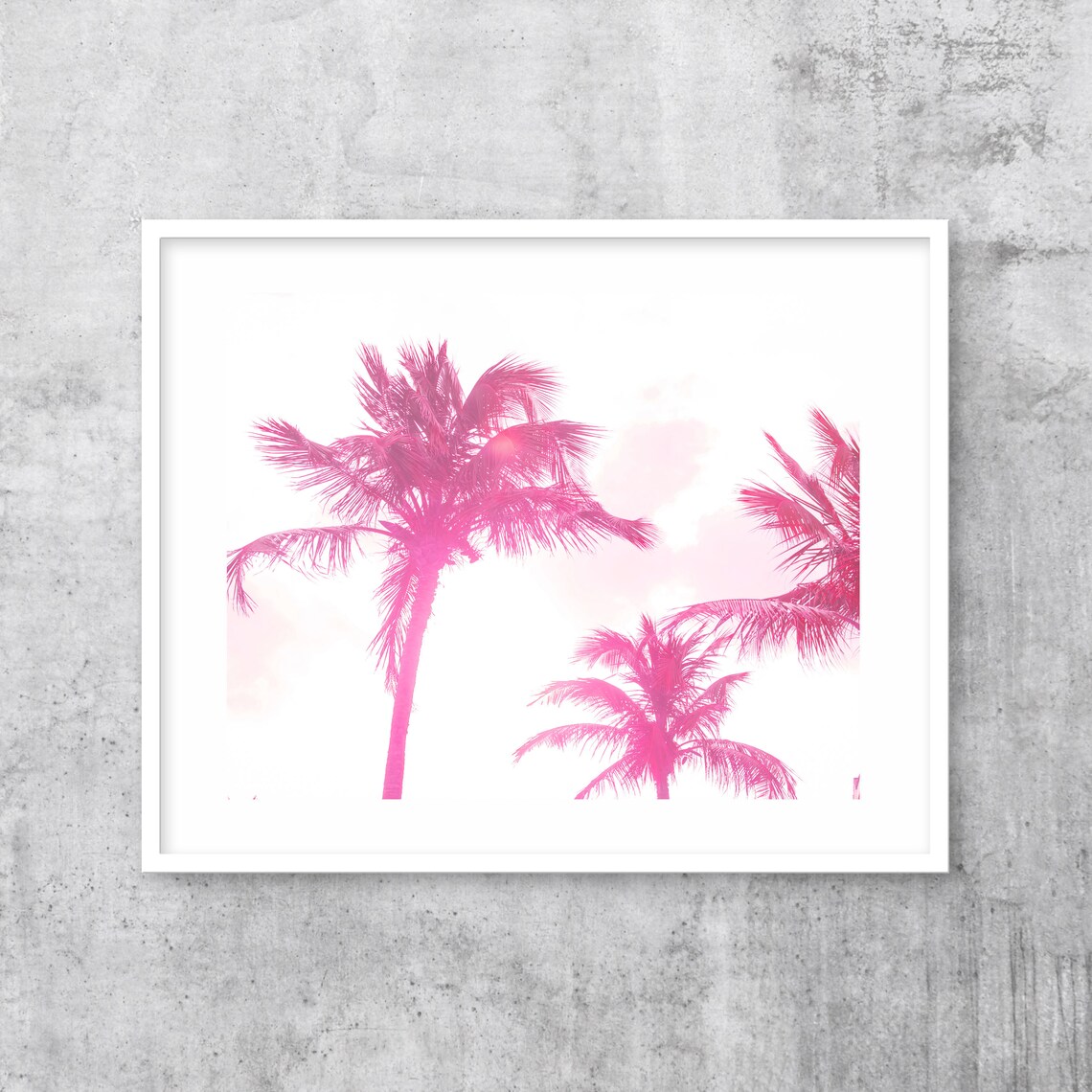 Palm Trees Print Tropical Wall Art Boho Beach Decor Travel Wall Art Large Poster - Image 3
