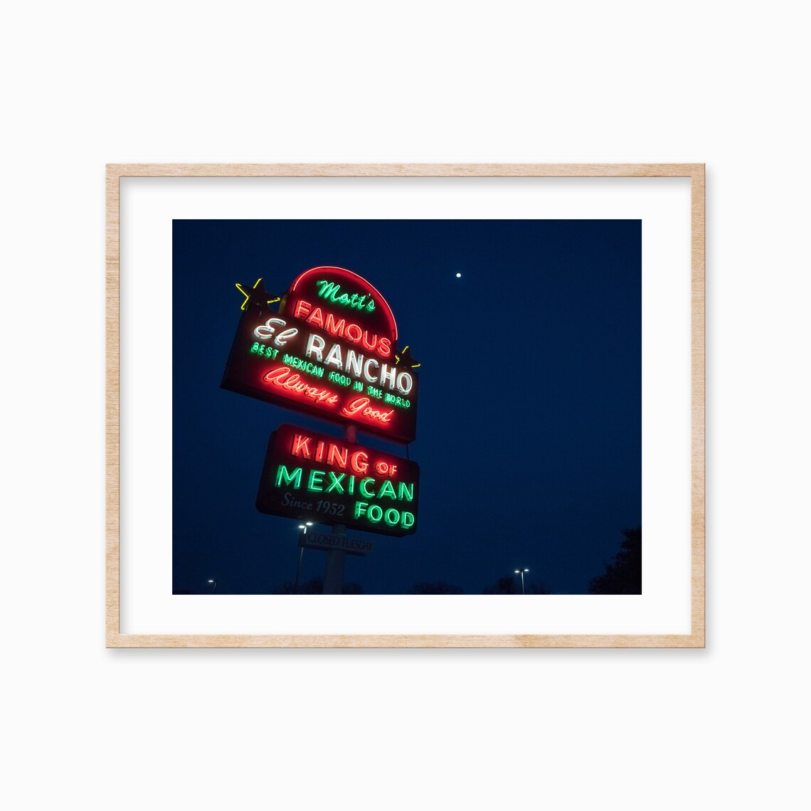 Matts El Rancho Vintage Austin Travel Poster
